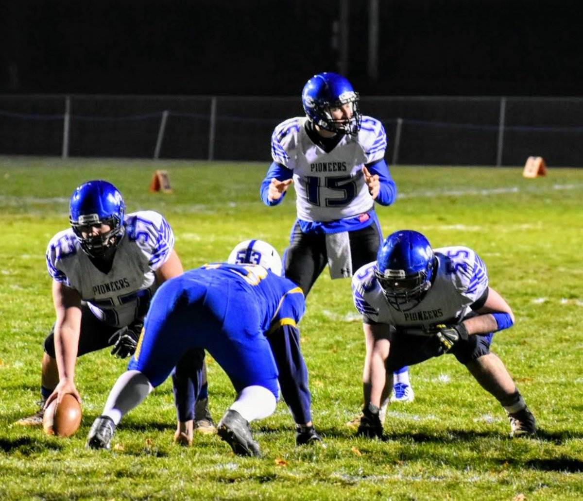LSFootball1's tweet image. #OTD November 10th, 2017. The Pioneers were on the road at the Northern Lebanon Vikings for the opening round of district playoffs. Still the coldest high school game I can recall.