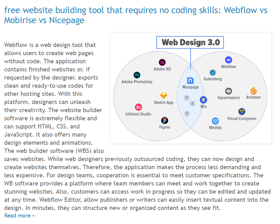 HUBbusiness's tweet photo. free website building tool that requires no coding skills: #Webflow vs #Mobirise vs #Nicepage https://t.co/JWqMyjSClq https://t.co/ho6xCAfAPo