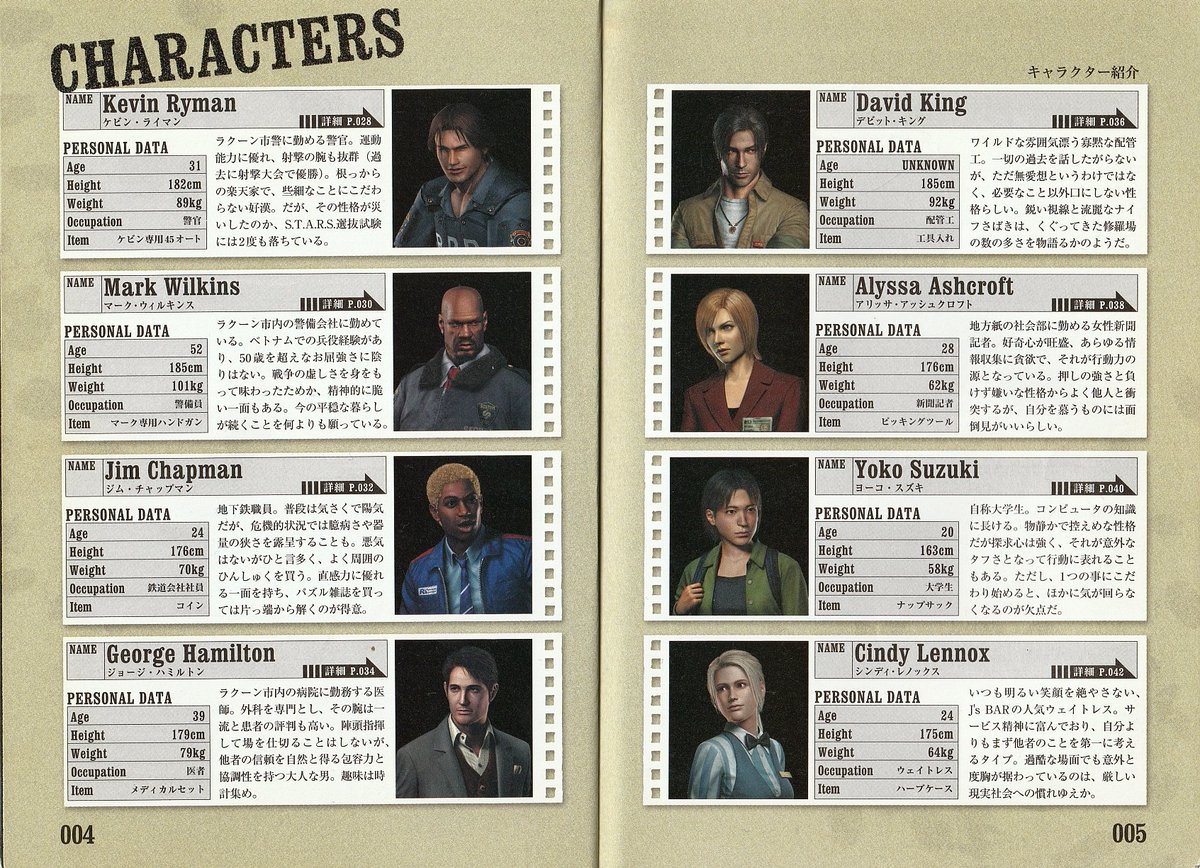 project_umb's tweet photo. We've translated the BIOHAZARD OUTBREAK PERFECT CAPTURE GUIDE. It features a short prologue as well as some information on the game's characters &amp; enemies.

URL: https://t.co/G09oXs8aRQ
SCANS: @BSAArklay
#REBHFun https://t.co/EZ4SkmLbgZ