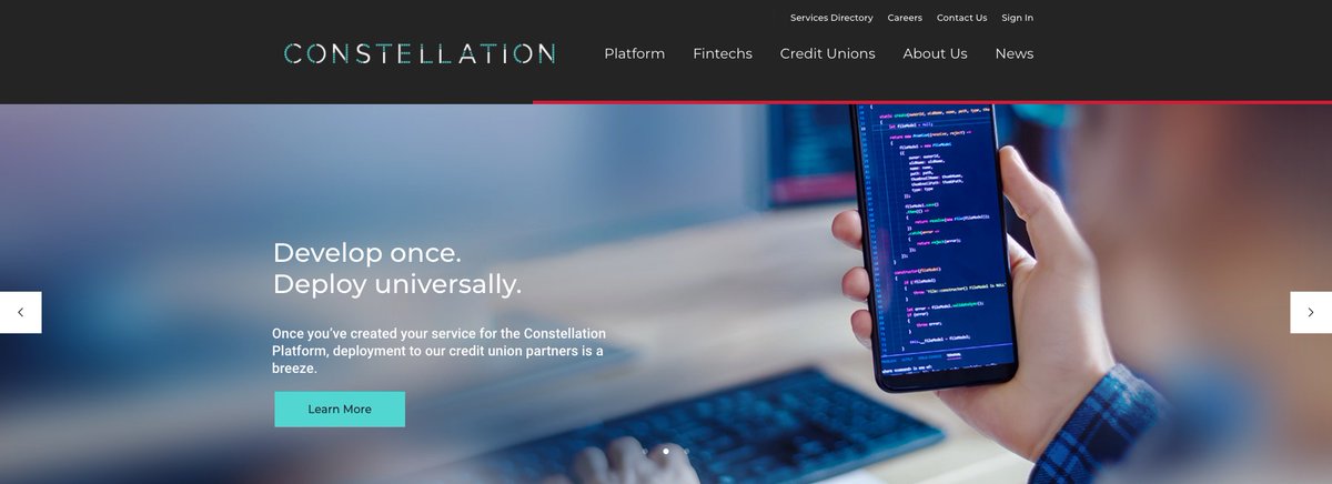 Open development platform for credit union digital banking services <a href="/ConstellationDP/">Constellation Digital Partners</a> adds data aggregation services to its digital banking offering. spr.ly/6010JbHI0