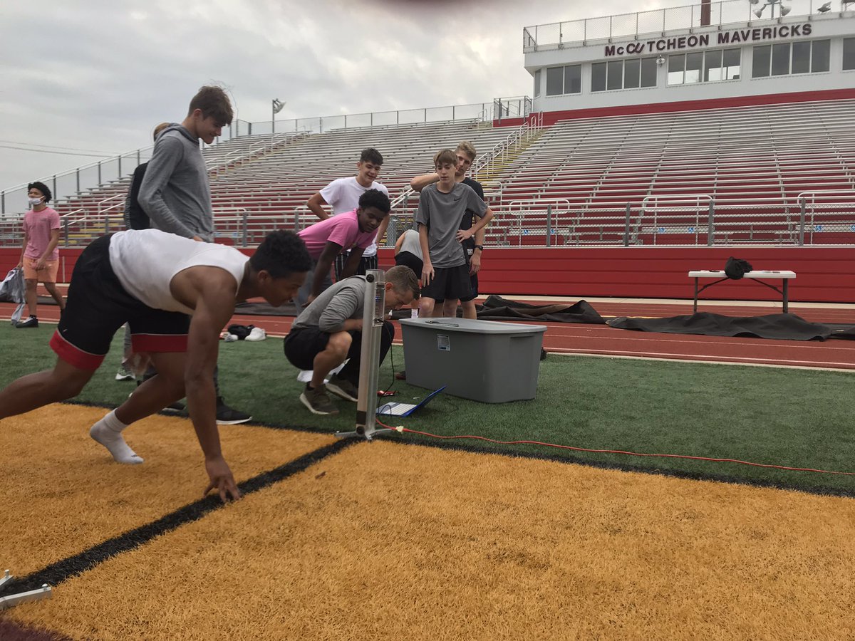 McCMavsFootball's tweet photo. Day 1. Testing. #MavPower https://t.co/2DgtQo7oDM