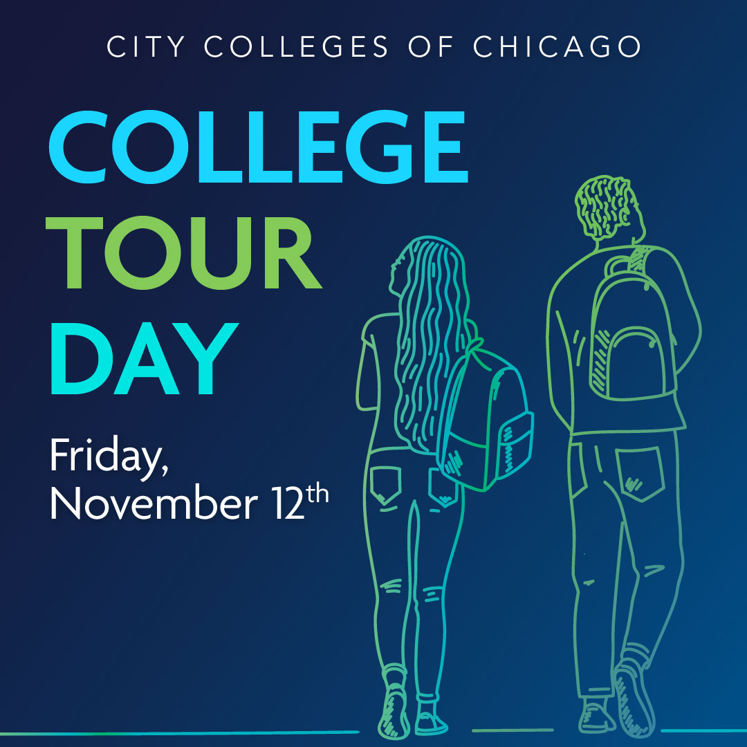 ChiCityColleges's tweet photo. Join us for ‘College Tour Day,’ this FRIDAY!

Future students will be able to tour one of our seven colleges and see what it would be like to become a City Colleges student. 

Learn more here: https://t.co/cqcBE6oQ9F https://t.co/Rp7yGirZx8