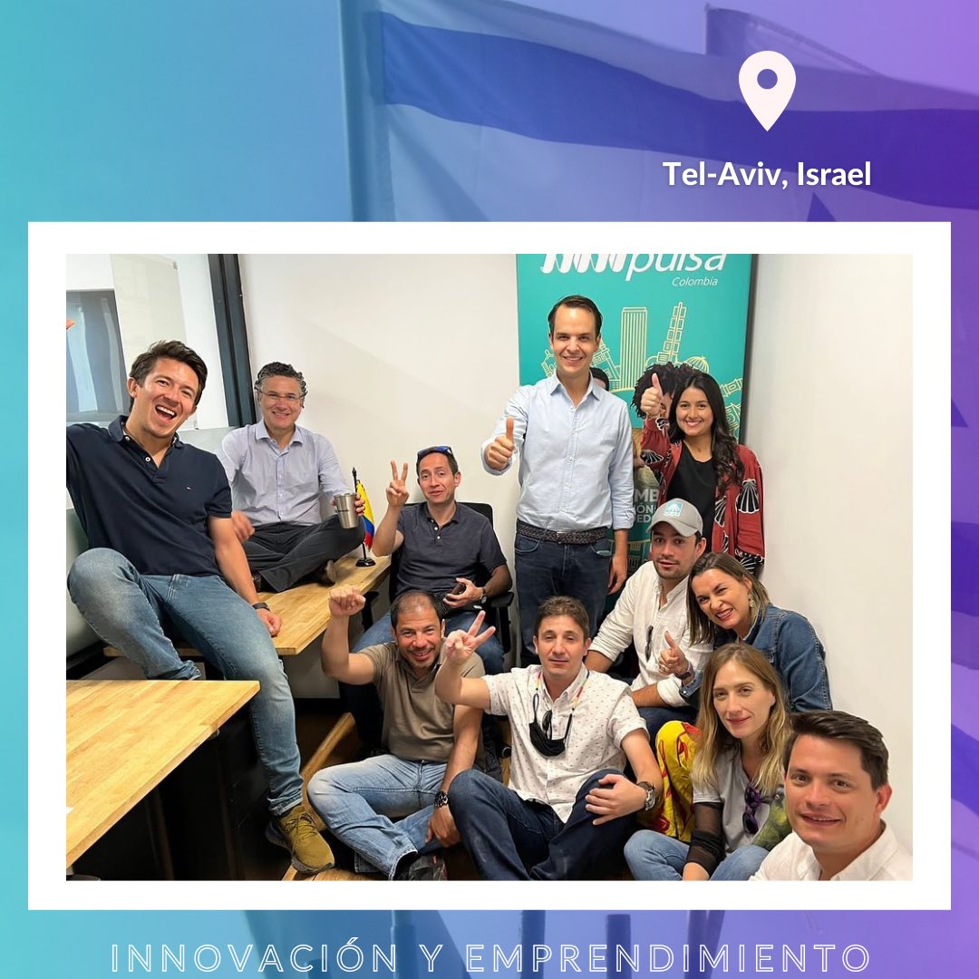 ApotechCo's tweet photo. Gracias @InnpulsaCol @AppsCo por hacernos parte de la misión Internacional en Israel y ser testigos del avance del emprendimiento y la innovación de nuestro país. Creemos que esta historia apenas comienza 🙌🏼 #INNpulsaIsrael #VisitaAIsrael 🇮🇱🇨🇴 https://t.co/N7WfrSDD8d