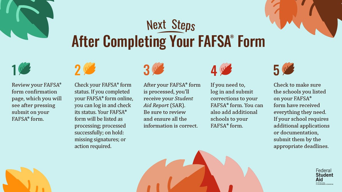 Submitted your 2022–23 FAFSA® form? Best be-leaf 🍂 that we’ve got you covered on what to do next.