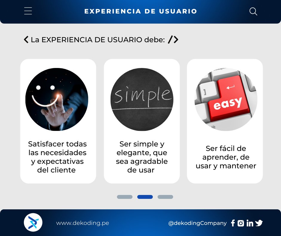 DekodingCompany's tweet photo. 👨💻 Nos dedicamos a diseñar la mejor interfaz que sea intuitiva, responsiva, rápida y fácil de usar.
Contáctanos 😎
#dekoding #softwaredeveloper #userexperience #experienciadeusuario
#uxdesign https://t.co/kLQkx8mCnF
