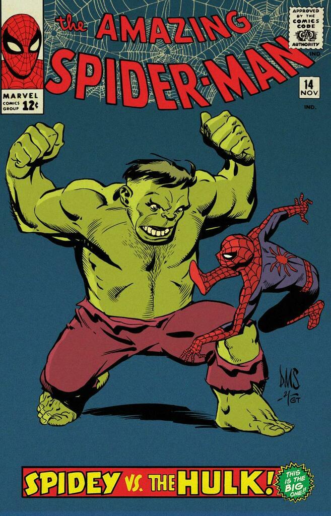 paulsmithdraws's tweet photo. Spidey Vs The Hulk https://t.co/vRfVDYPhtV https://t.co/fTs9kOEYoV