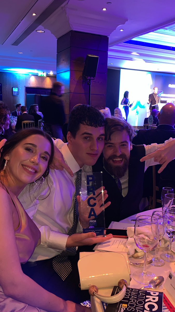picpr's tweet photo. Only gone and done it! Consumer Award Low Budget @PRCA_HQ!!!! #PRCAAwards #PRCA #PRAwards 👏🏼🥳 https://t.co/BoqvbBmHwJ