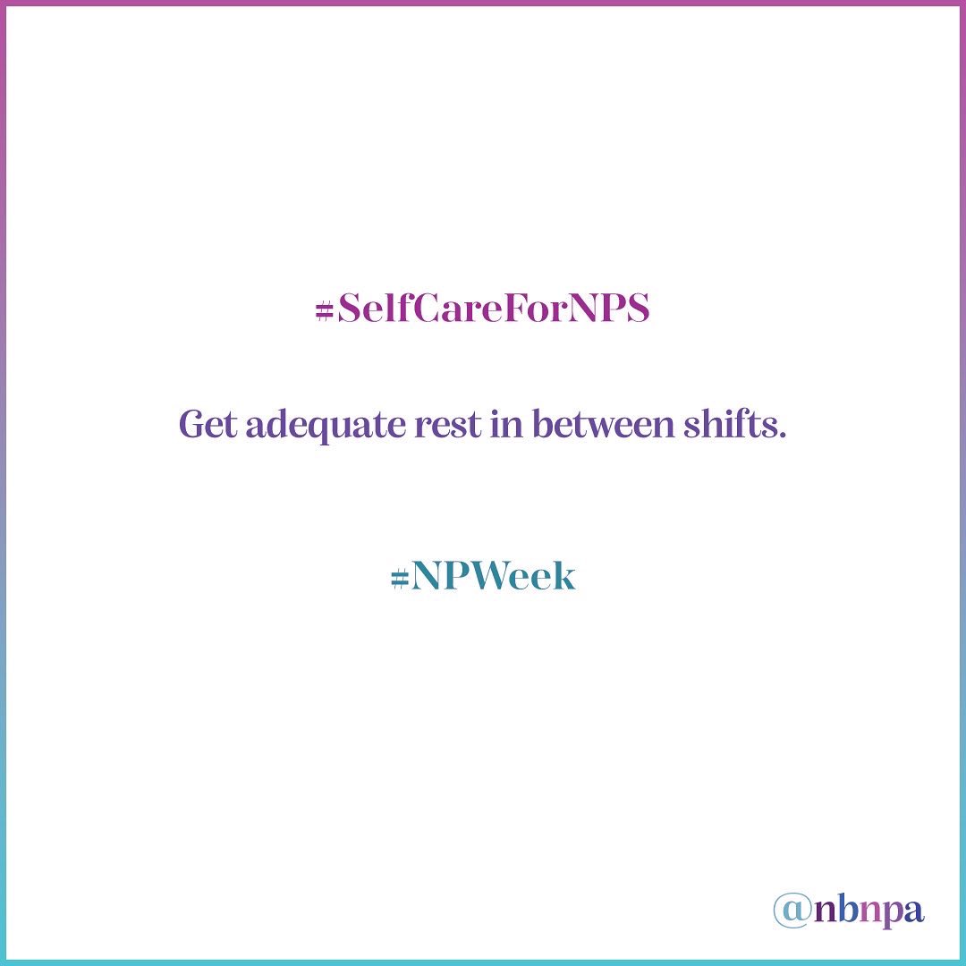 NBNPA's tweet photo. Itβs #NPweek and here are some tips on how to add #selfcare more into your life #nursepractitioners!
#nursing #nursinglife #lpn #nurselife
#nursehumor #nursepractitioner #nursesrock #blacknurses #blacknurse #blacknursepractitioner #blacknurseskillingit #nurse #nbnpa https://t.co/gpfgLgc3zP