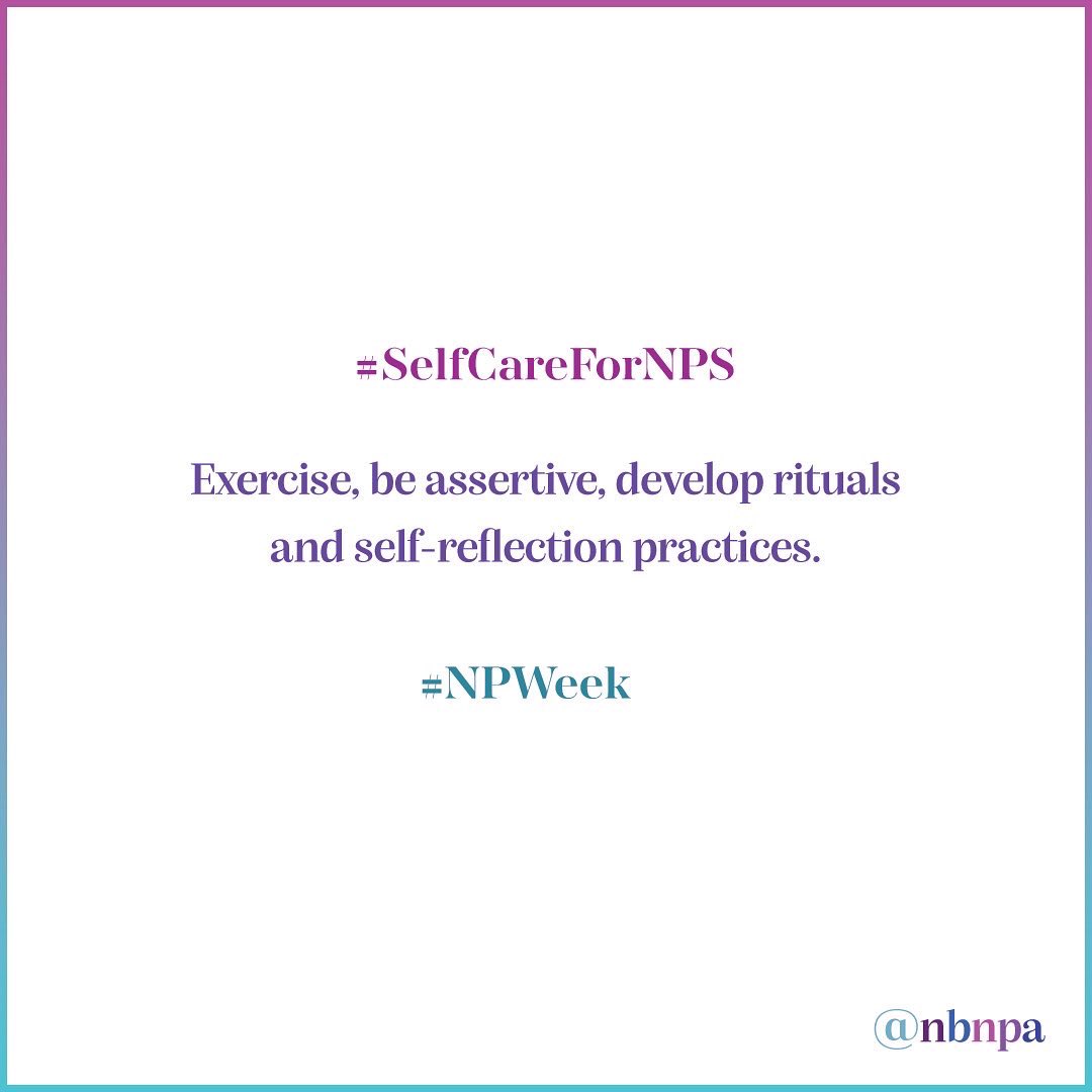 NBNPA's tweet photo. Itβs #NPweek and here are some tips on how to add #selfcare more into your life #nursepractitioners!
#nursing #nursinglife #lpn #nurselife
#nursehumor #nursepractitioner #nursesrock #blacknurses #blacknurse #blacknursepractitioner #blacknurseskillingit #nurse #nbnpa https://t.co/gpfgLgc3zP