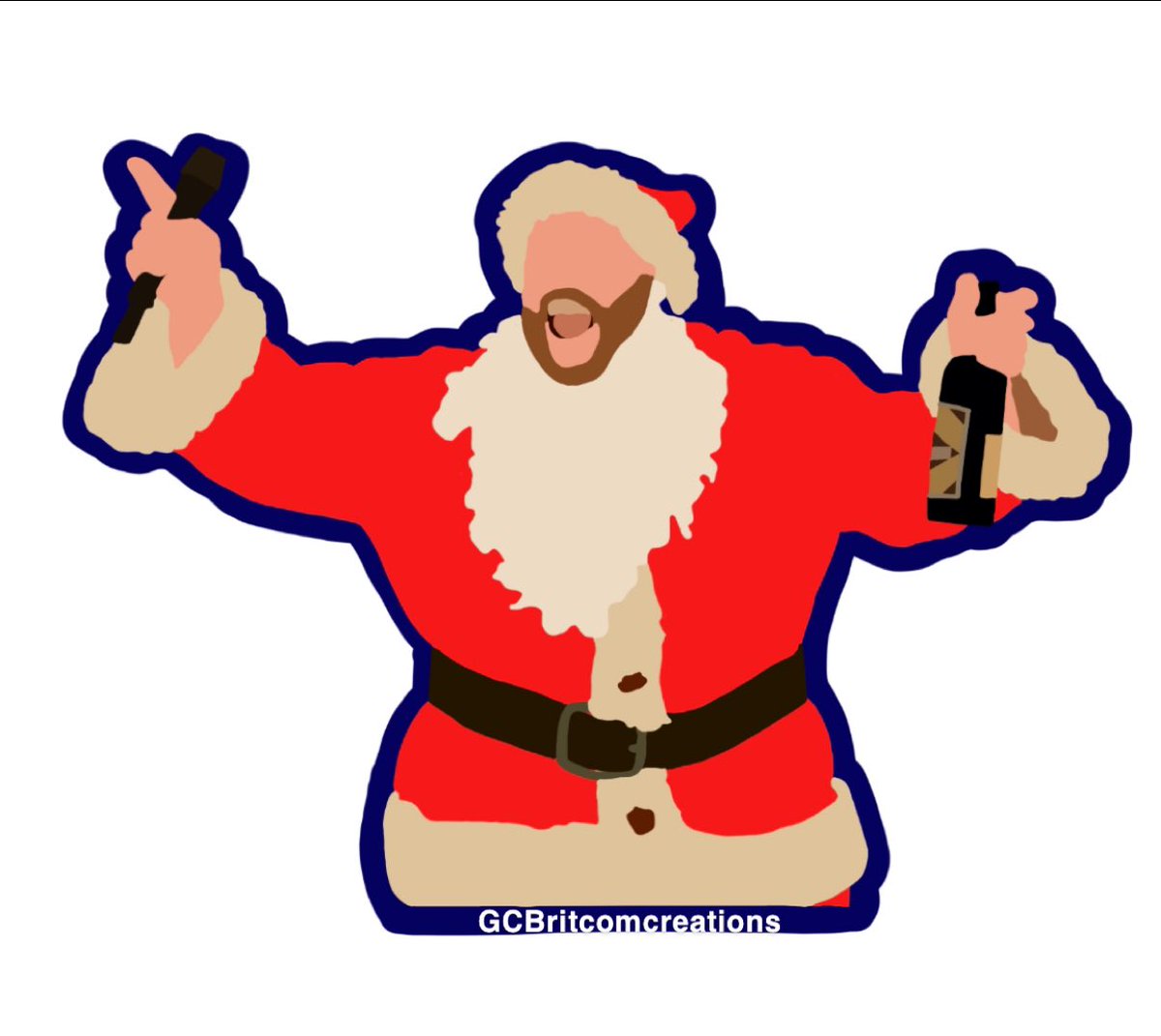 GCBritcomcreate's tweet photo. 🎶Ho Ho Ho, Hee Hee Hee, let’s all be merry and gay! 🎶
Because Mischiefmas (not my word, science’s)  has come early! ✨
With our ‘too many nips’ Santa 🥃 and ‘Snowy old snowman’⛄️ inspired sticker prints you can get right now from the link in my bio 🤗 https://t.co/yO1MA3TtJU