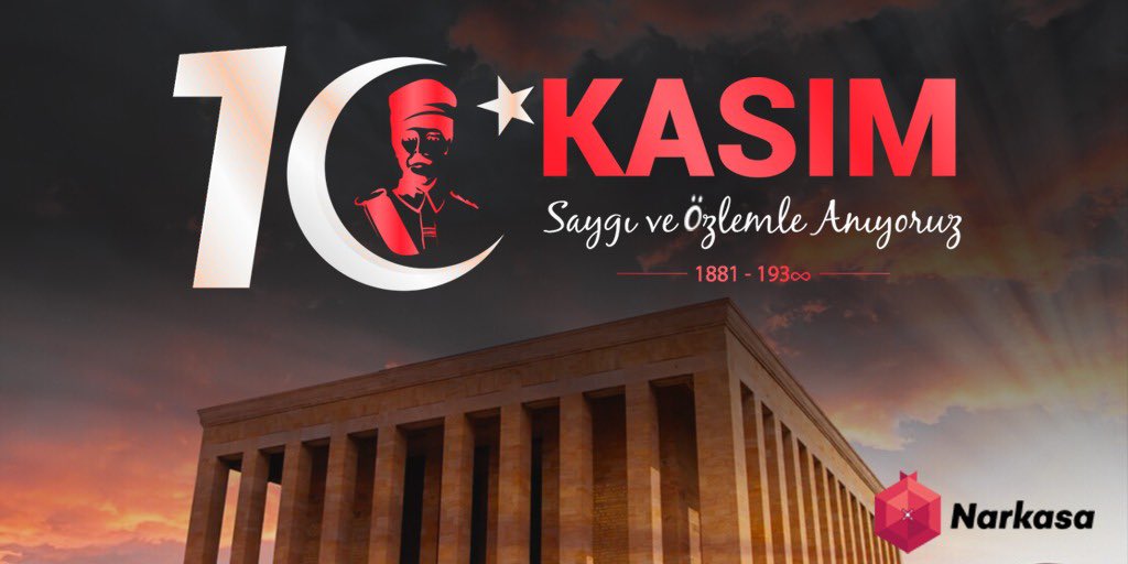 NarkasaTR's tweet photo. Ulu Önderimiz Mustafa Kemal Atatürk’ü saygı ve özlemle anıyoruz..

Minnettarız..

#10Kasim1938 https://t.co/NS1ycHO8iU