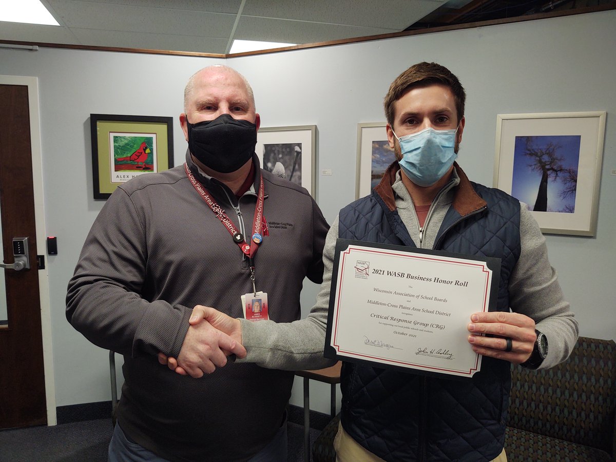 Congratulations to <a href="/Teamcrgplans/">Critical Response Group</a>  for being inducted in the <a href="/WASBWI/">WI School Boards</a>  #BusinessHonorRoll. I appreciate your #Partnership in making our school a #safer place to #learn! #CrisisResponseGraphics #CrisisMaps #schoolsafety #partners #WeBelieve 
loom.ly/HJqssmA