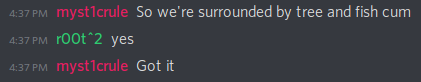 are you in our Discord yet? if not, you're missing out.
sysadministrivia.com/contact#discord

#talesfromirc #talesfromdiscord