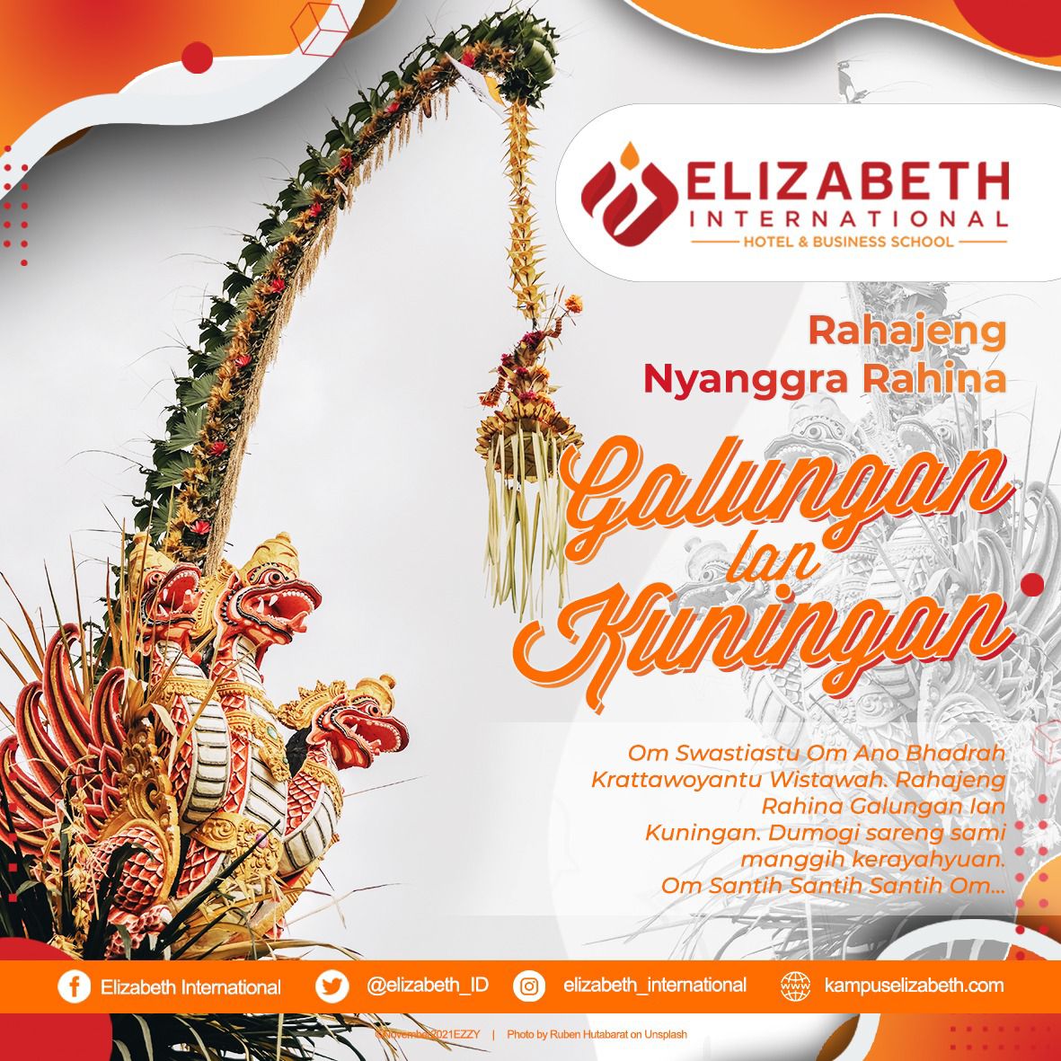 ayudiah2279's tweet photo. Rahajeng Rahina Galungan &amp; Kuningan, Dumogi ngemolihang kerahayuan sareng sami 😇 https://t.co/Uo7u3aIiy9
