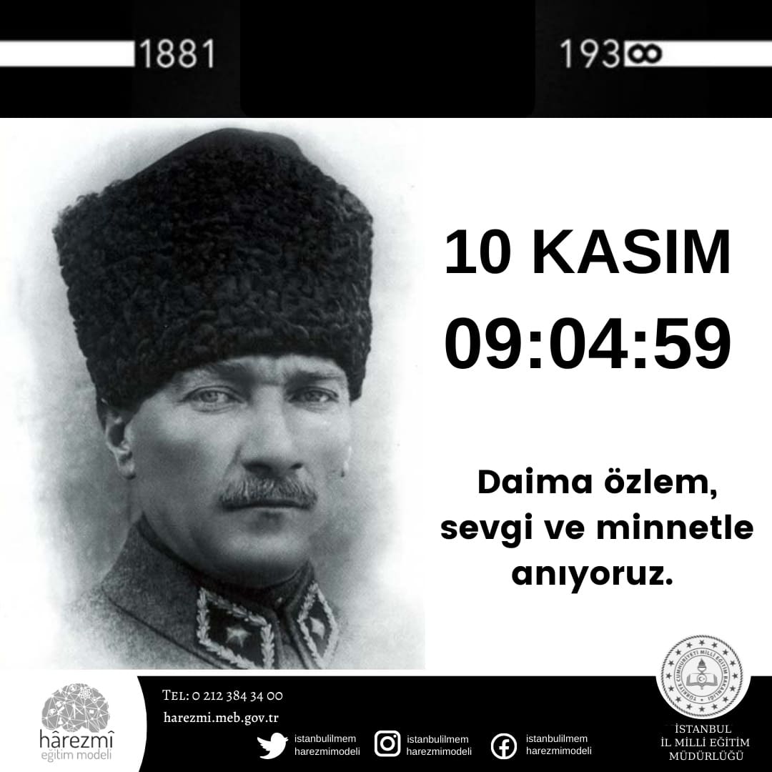 Saygı, sevgi ve özlemle… 10 Kasım 193∞ - #10Kasım