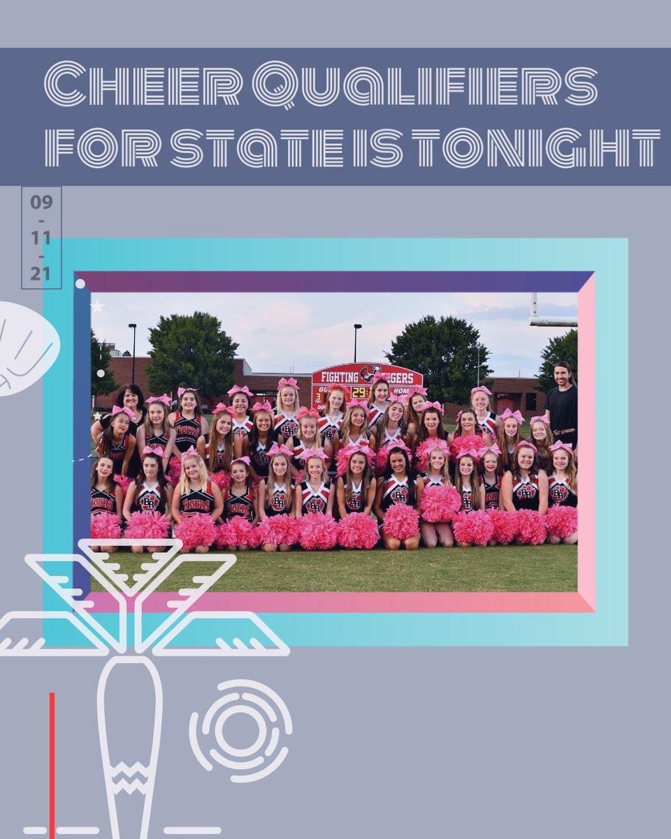 BR_Throwers's tweet photo. Good Luck tonight to our cheerleaders at state qualifier!! You Got This 💪💪 #ReptheRidge #RingBeforeSpring https://t.co/4AONTBzhzO