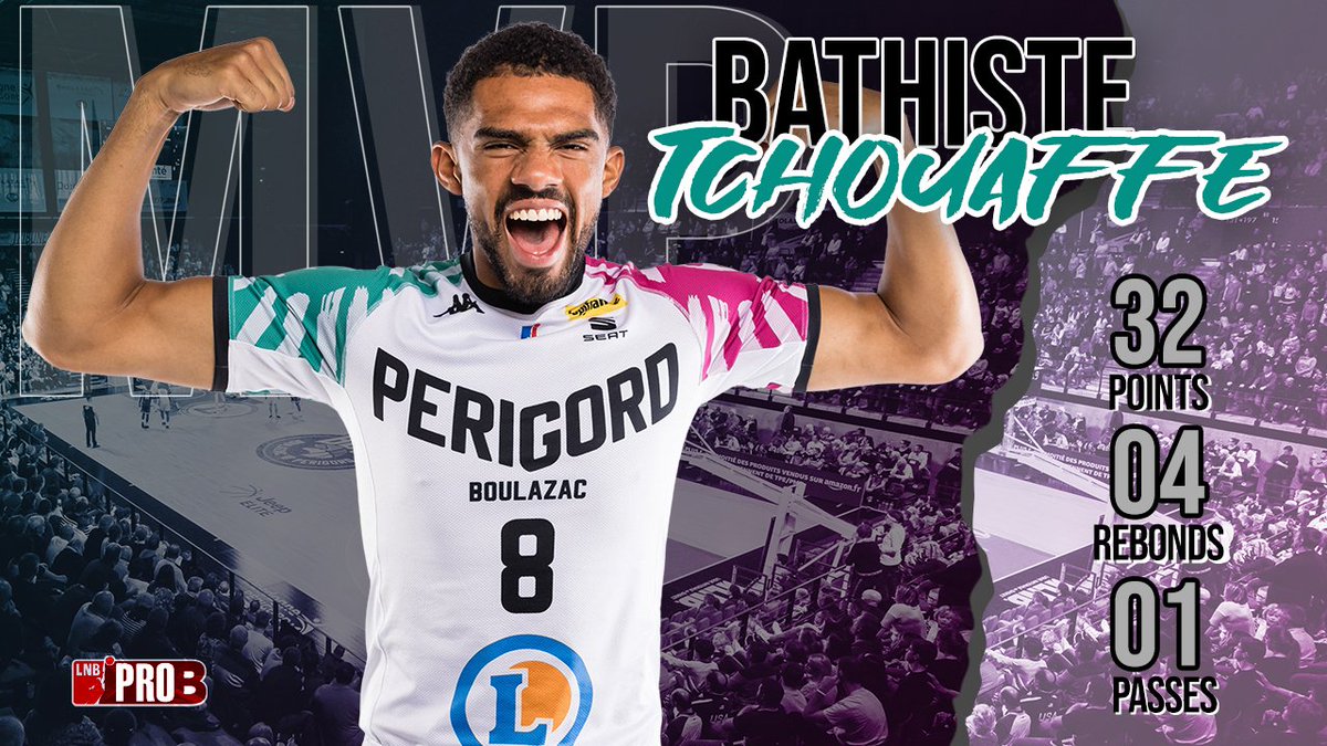 🥇 #MVP
<a href="/TBathiste/">Bathiste Tchouaffé</a> s'impose face à l'<a href="/ALMEvreux/">𝗔𝗟𝗠 𝗘𝗩𝗥𝗘𝗨𝗫</a> ce soir
📊 Retrouvez les stats : cutt.ly/9Tu1QjH
