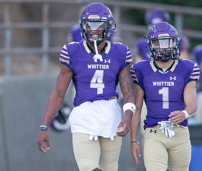 God Is too Good 🙏🏾💜.
“One of Whittier’s most prolific receiving duos” 🖋🙌🏾