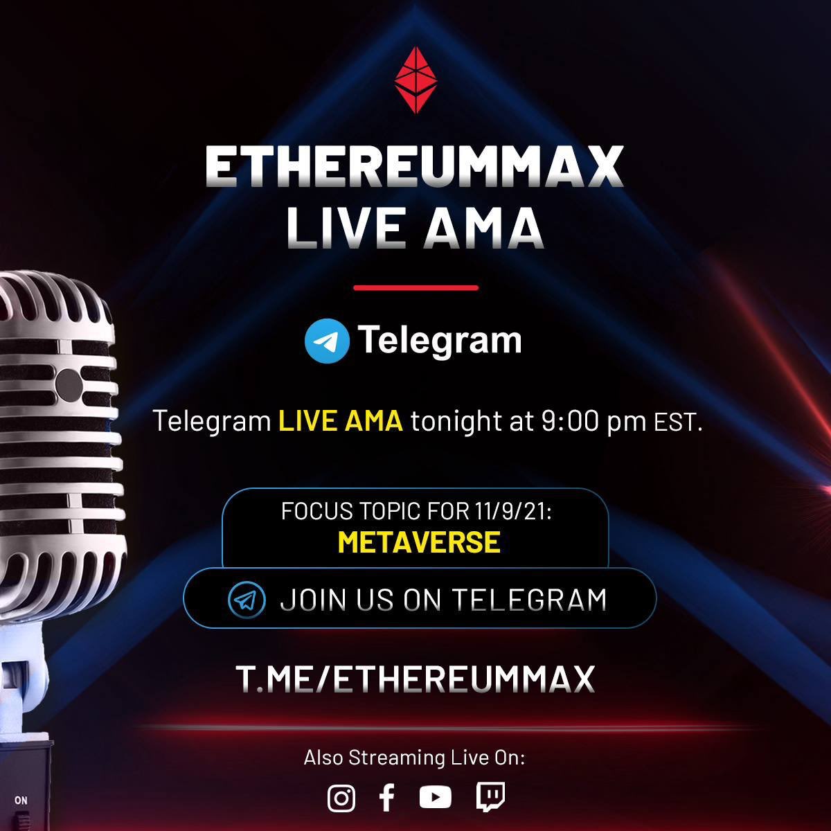 lovethefreeze's tweet image. Come listen in! #emax @ethereum_max #eMaxArmy
