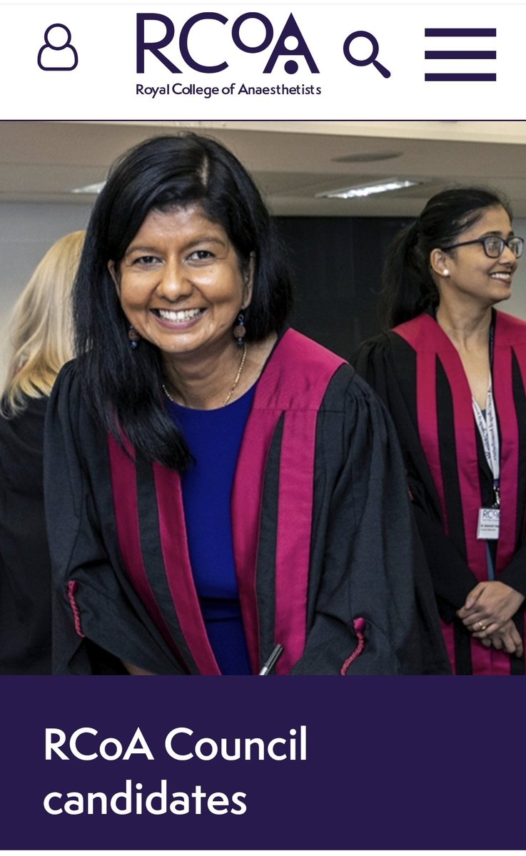 rcoa.ac.uk/news/rcoa-coun…

<a href="/RCoANews/">Royal College of Anaesthetists</a> has candidates for election to council. I'M STANDING. We've been front &amp; centre of COVID in #NHS. Exhausted &amp; burnt out but remaining front &amp; centre of #ResetRecovery. Please read candidates' statements next wk &amp; exercise your vote.