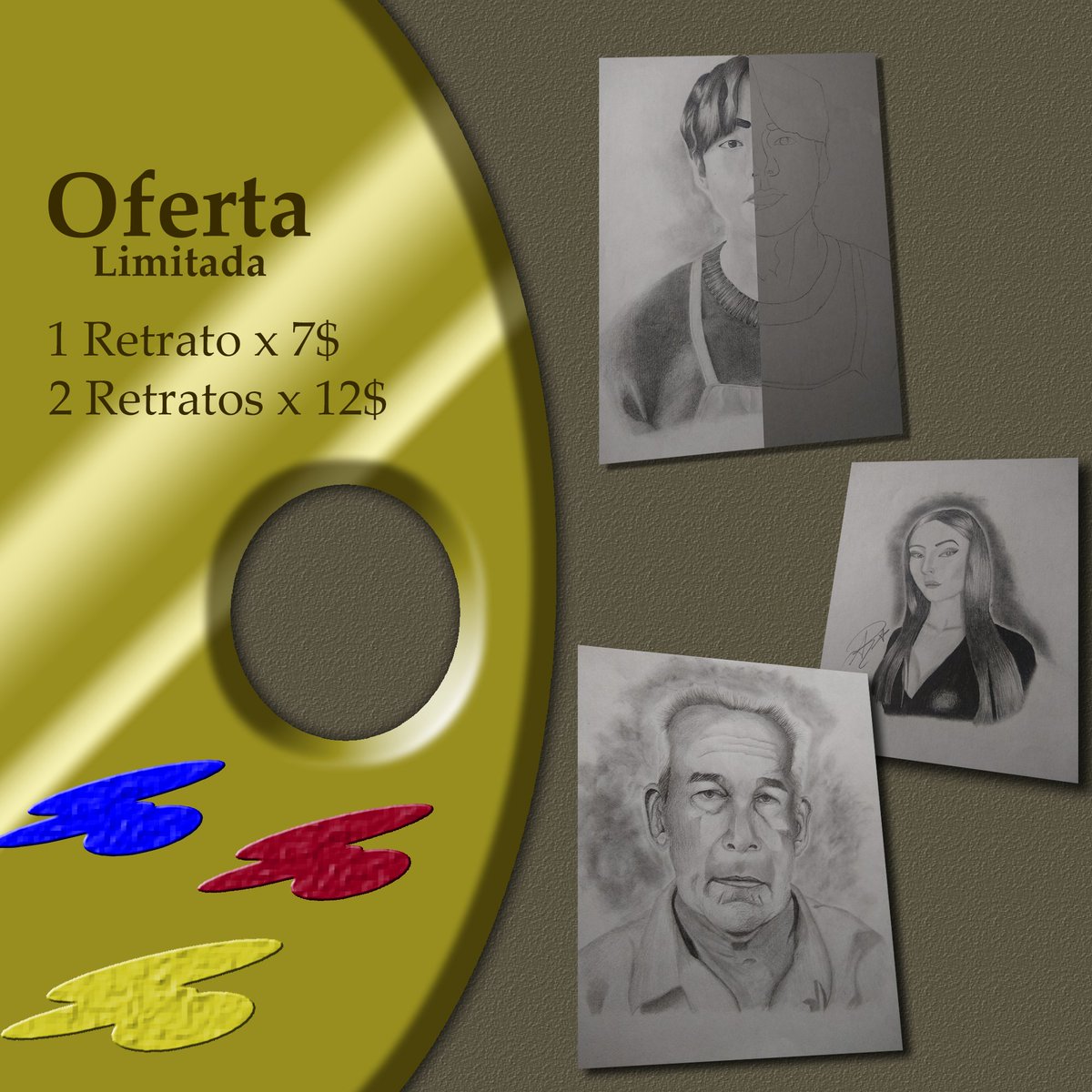 AntoniioAr's tweet photo. Retratos

Contáctame para más información y resolver cualquier duda

Los retratos se hacen solamente a grafito, nada de colores 

La hoja es tamaño carta, normal 

(Ojo me ubico en Barquisimeto, Venezuela de momento no tengo como hacer envíos internacionales ) https://t.co/64Sy9EG3bq