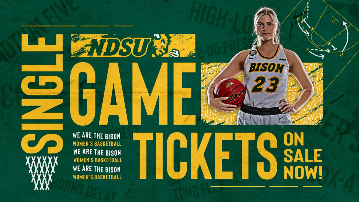 NDSUwbb's tweet photo. 𝙃𝙤𝙤𝙥𝙞𝙣' 𝙎𝙚𝙖𝙨𝙤𝙣 is just around the corner!🤘
Don't be the only one missing your seat to the 𝕊ℍ𝕆𝕎!🏀🗑️

Get your 𝙨𝙞𝙣𝙜𝙡𝙚 𝙜𝙖𝙢𝙚 tickets NOW👇👇
🎟️➫ https://t.co/dpirb0UPm8
☎️➫ 701.231.NDSU https://t.co/N7aceVOF7H