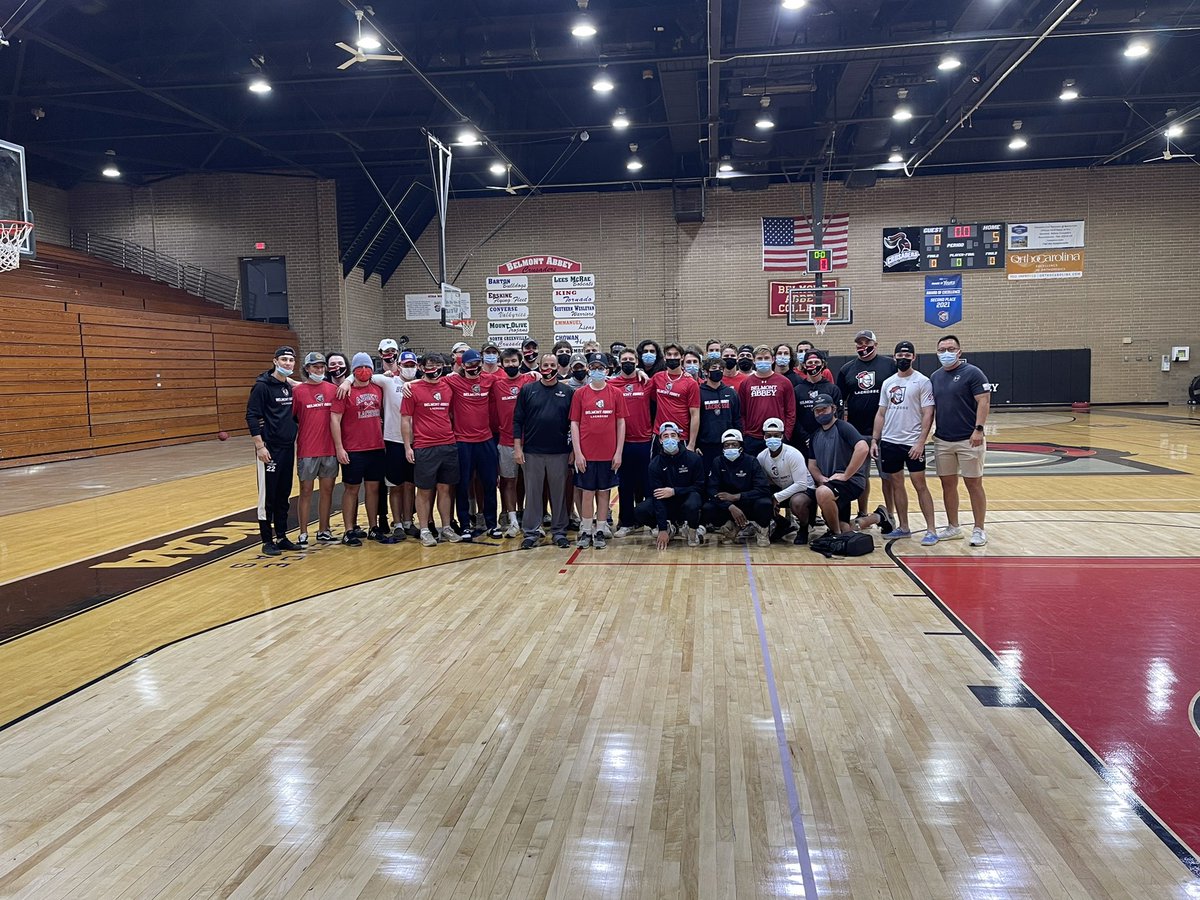 abbeyathletics's tweet photo. Thank you @GoTeamIMPACT for creating this special moment for Gabe and @AbbeyMensLAX #RaisetheRed https://t.co/Zbc9FC0z5f