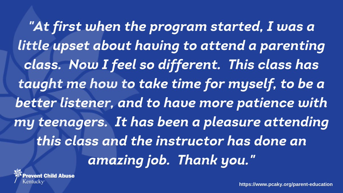 PCAKY's tweet photo. Whether you're expecting, need support dealing w/ challenging behaviors, or want to learn positive parenting skills, consider enrolling in our parent education programs. #NurturingParenting classes are evidence based, family centered &amp; trauma informed.  https://t.co/vBfKDINX0A https://t.co/4uxYJMz6Sy