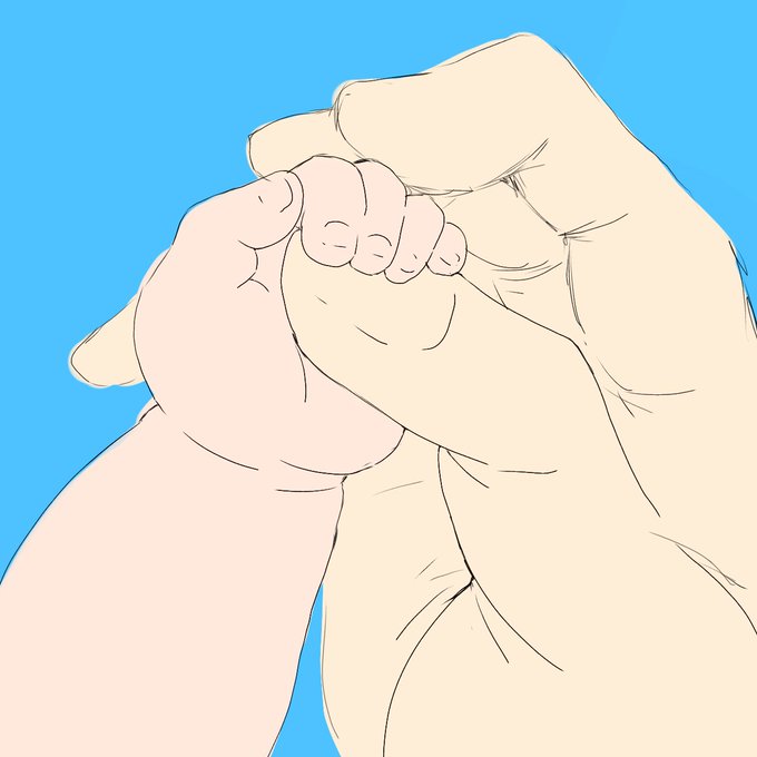 赤ちゃんのtwitterイラスト作品