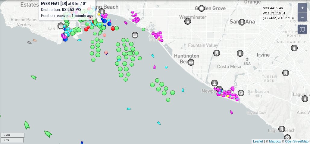 TheIntelFrog's tweet photo. Port Report 11/9
Port - In port(chg)/At anchor(chg)/Avg time at anchor(chg)
LA - 21(-1)/35(-4)/15.5 days(+.9)
Long Beach - 14(+2)/43(+4)/13.7 days(-1.9)
21 - ships awaiting processing by port of LA or Long Beach
Savannah - 5 (0)/18(-1)/N/A
#PortProblems #LA #LongBeach #Savannah https://t.co/3JydrPG3uG