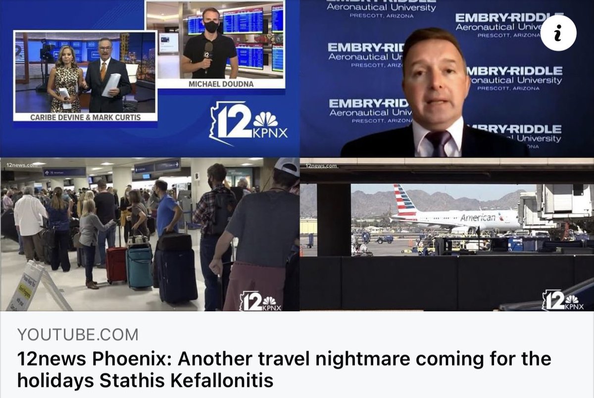 Reflecting on #HolidayTravel &amp; <a href="/PHXSkyHarbor/">Phoenix Sky Harbor International Airport</a> challenges 
youtu.be/e29vdMuEGT4