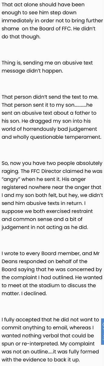 FFCSupporters's tweet image. This message was posted earlier this evening by a Falkirk fan on the fans forum ‘Pie and Bovril’…

Needless to say, the position of the current Board member in question is now completely untenable.