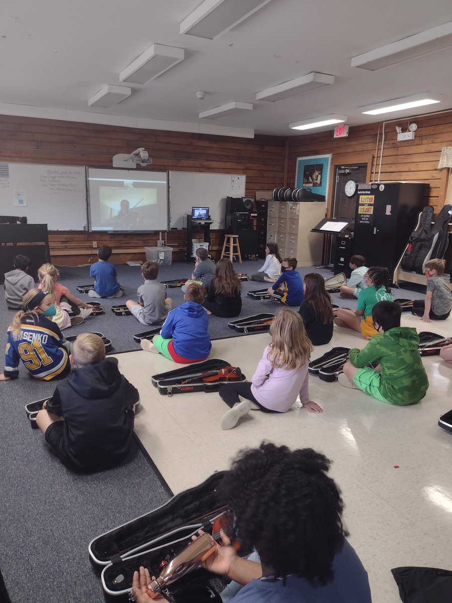 Today, Ms. Helena Madoka Berg of the Berlin Philharmonic Orchestra played one of her favorite pieces and shared her background in learning the violin today with students at Wren Hollow Elementary. <a href="/WrenHollow/">WrenHollow</a> <a href="/ParkwaySchools/">Parkway Schools</a>