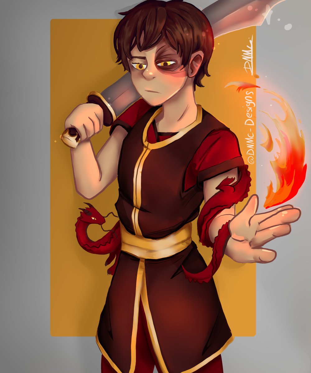DNMC_Designs's tweet photo. I’m trying to go more loose and painterly in my colouring style, also sometimes I just watch the last couple episodes of atla so I can watch Zuko flourishing and this is 100% a product of that #AvatarTheLastAirbender #zuko #myart https://t.co/xi06a6GQ7w
