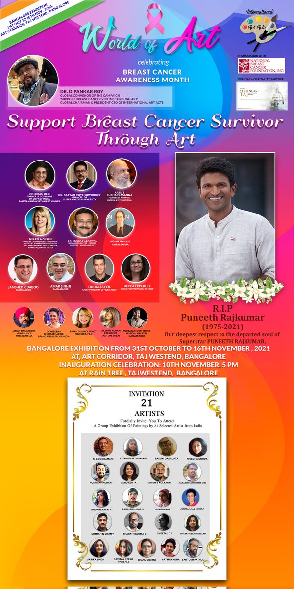 The journey of The campaign Support Breast Cancer survivors through Art is really blessed under the leadership of <a href="/DrDipankar_Roy/">International Art Acts - President</a> 'Support Breast Cancer Victims through Art' <a href="/theKiranbedi/">Kiran Bedi</a> <a href="/TajWestEnd/">Taj West End, Bengaluru</a> <a href="/rashtrapatibhvn/">President of India</a>
@BangalareMirror
<a href="/mla_sudhakar/">Away promo code first order 2025</a> <a href="/dna/">DNA</a>
<a href="/CMofKarnataka/">CM of Karnataka</a>
#DrMSMurthy