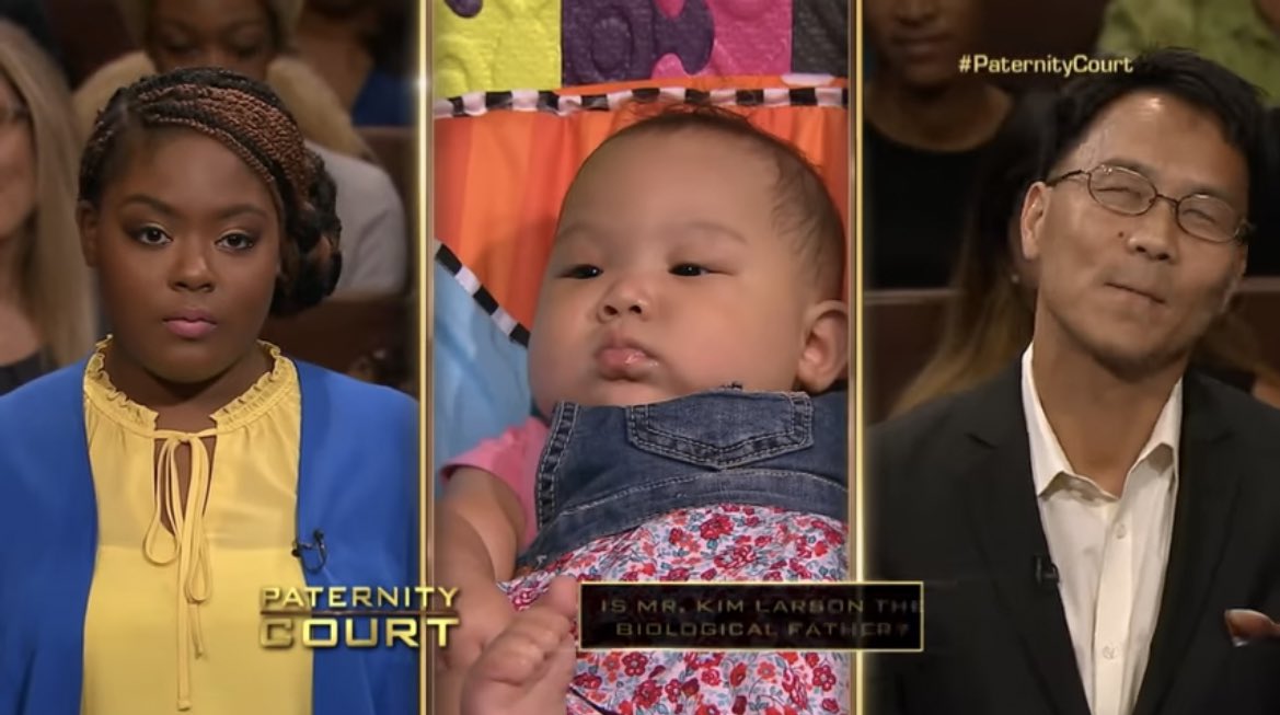 _kelsology's tweet photo. Watching Paternity Court. 
Why is this man playing? https://t.co/sPGQvnY4cf
