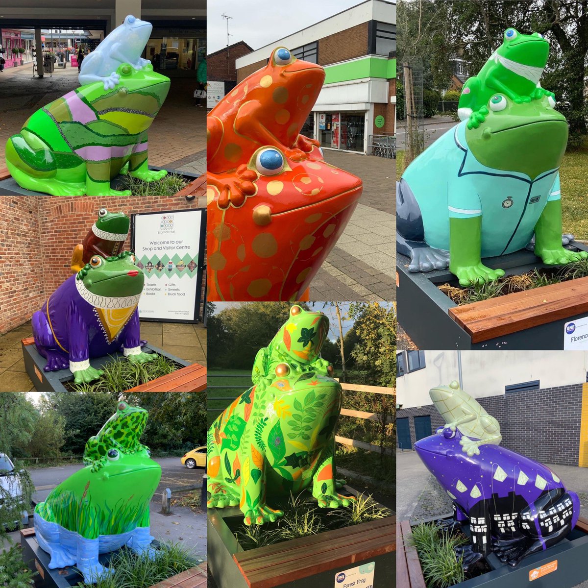#stockportfrogs @totallysk auction tomorrow 🐸 includes 7 of the 17 @OneStockport frogs I painted with @ArcStockport volunteers simoncharles-auctioneers.co.uk/auctions/8192/… @SimonCharlesUK gets your bids in now and help raise money for @StAnnsHospice