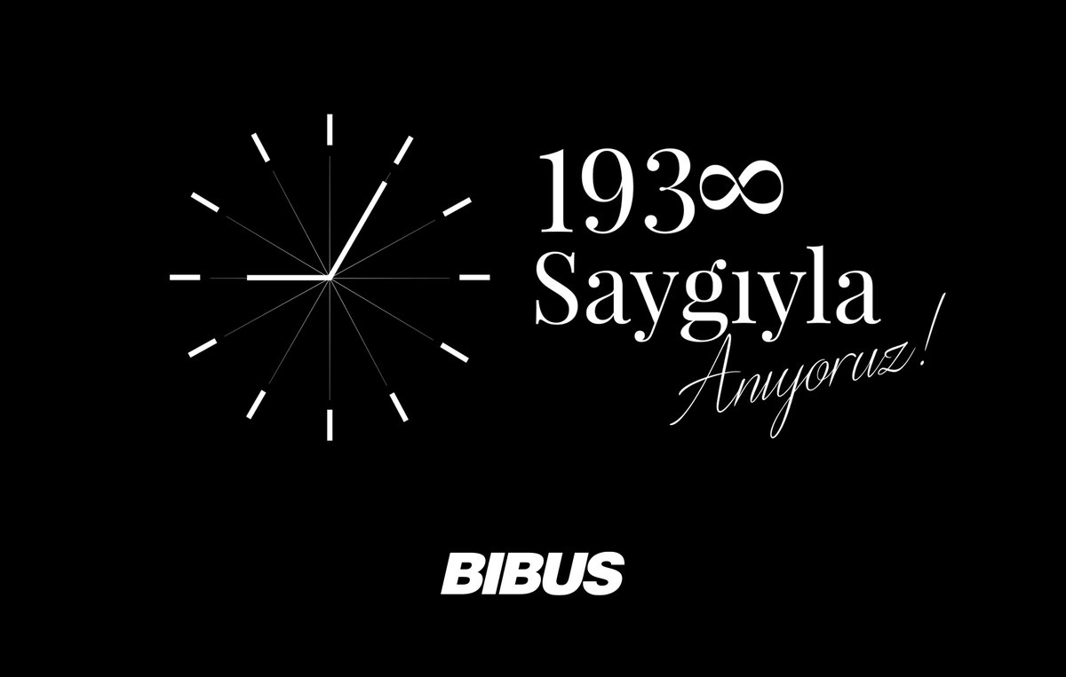 Aramızdan ayrılışının 83. yılında Ulu Önder Mustafa Kemal Atatürk’ü saygı, sevgi ve özlemle anıyoruz.
#atatürk #10kasım #bibus