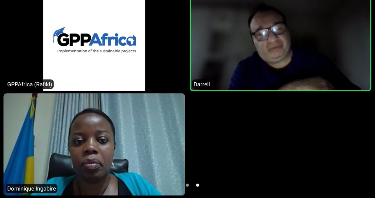 gppafrica's tweet photo. This evening our CEO @RafikiGatsinzi had an extraordinary conversation with Principal @DominiqueIngab1 of @IPRCKarongi and @shibuka2021 founder Prof @darrellkofkin on the possible partnership to follow up the #Innovations done by #TVET students. @jamesgashumba @ClaudetteIrere https://t.co/IYJmIk7Yqc