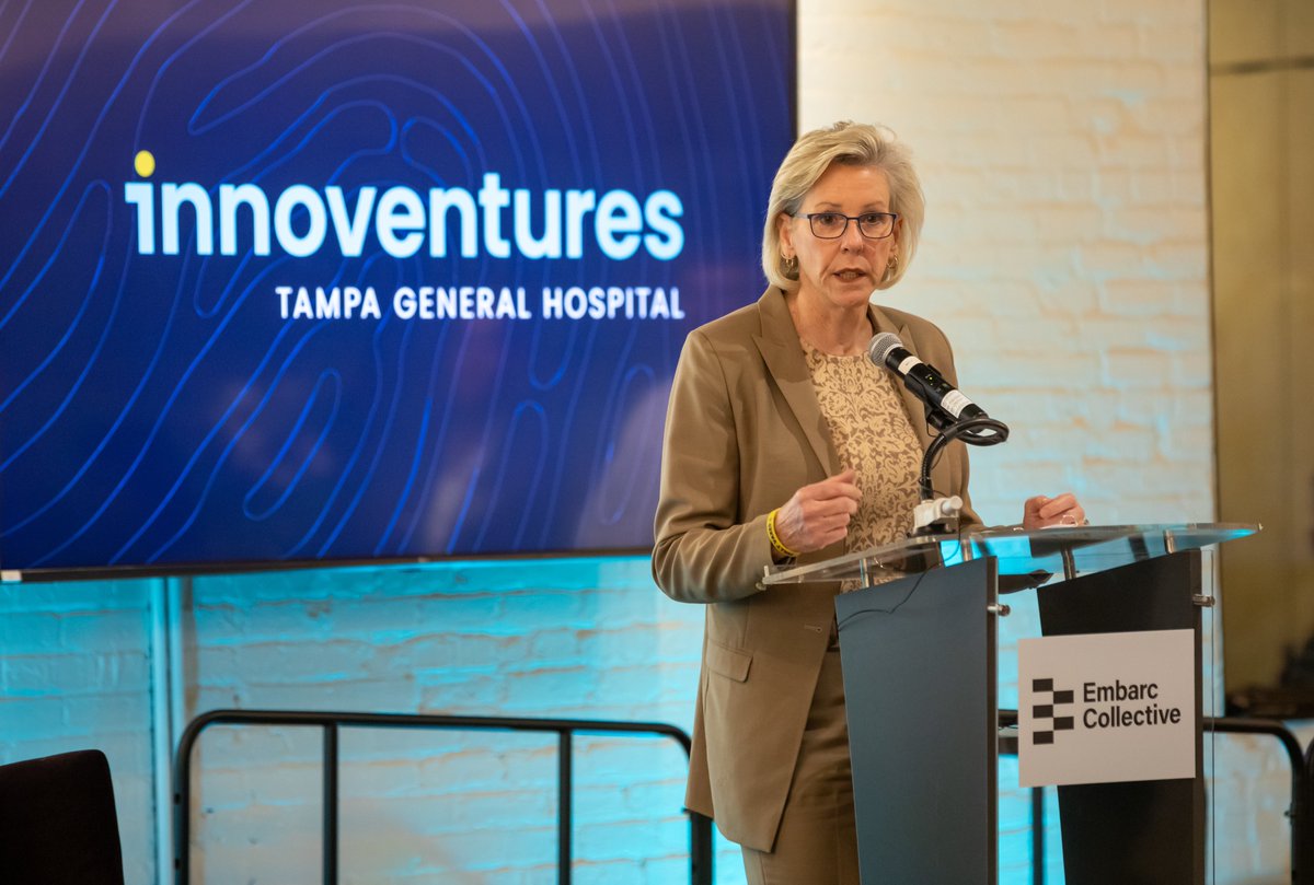 TGHCares's tweet photo. Last night we unveiled TGH Innoventures, the venture capital investing arm of TGH, at @EmbarcCollectiv. We're investing resources and funds into emerging companies and technology that can improve the delivery of health care in our region and beyond! #WeAreTGH #TGHInnoventures https://t.co/L8PPBOEIFt