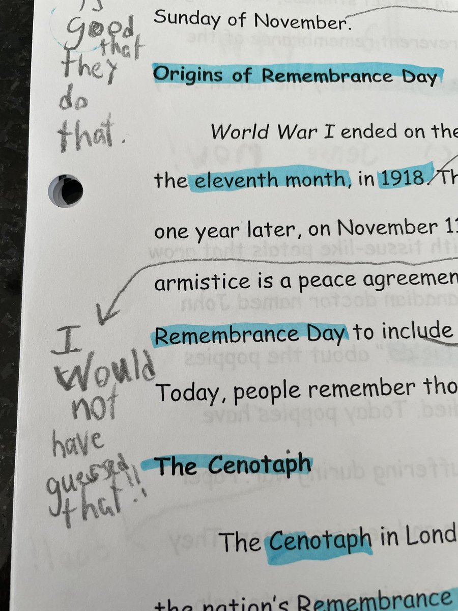 mskcorbin's tweet photo. Talking to the Text is one of my favourite Reading Strategies to show my students. I love to see what they’re thinking while they read!📚 #gvslearns https://t.co/D7t37muAG8