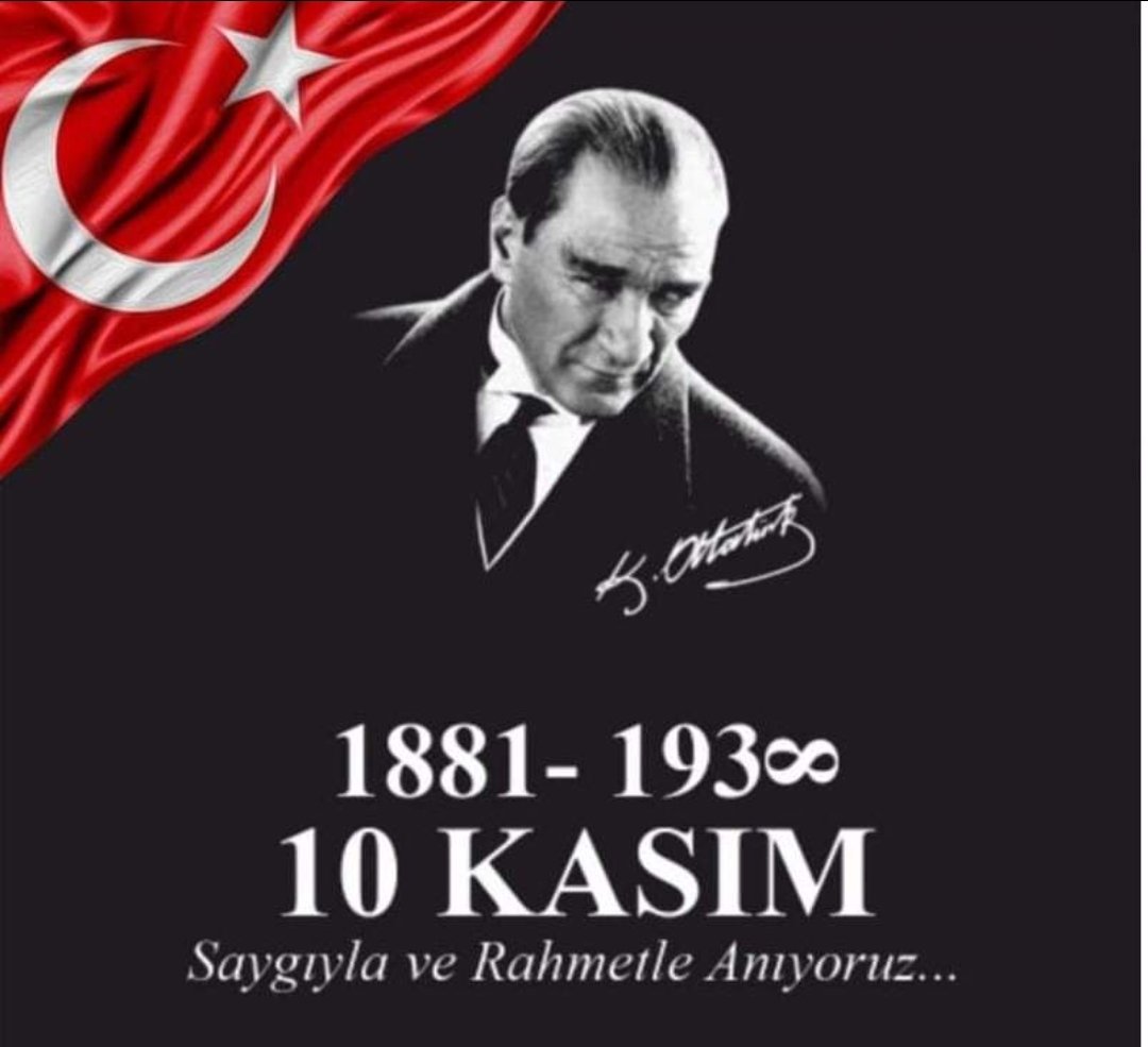 Türkiye Cumhuriyeti'nin kurucusu 
Gazi Mustafa Kemal Atatürk'ü ebediyete irtihalinin 83. Yıl dönümünde, rahmet ve şükranla anıyoruz...