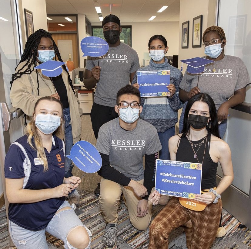 SYR_OMA's tweet photo. Thank you all for celebrating First Gen College Day with us! This day could not have been possible without the amazing SU students who are trailblazers in their families and on this campus!!🧡🤩 #CelebrateFirstGen #KesslerScholars https://t.co/0f6YJHM1X7