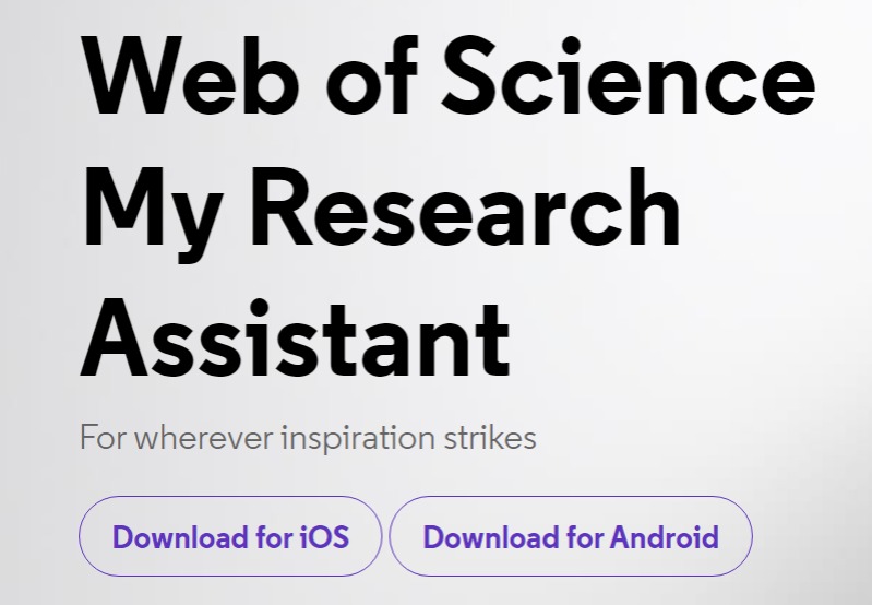 albadranib's tweet photo. برنامج مساعد الباحث (Web of Science My Research Assistant) برنامج يتم تحميله في الجوال.
يقوم هذا البرنامج بتزويد الشخص بأحدث الدراسات في مجال اهتمامه بشكل مستمر، بعد أن يحدد مجال اهتمامه.

- المراجع تصل إلى جوالك أولًا بأول، وبشكل مستمر -

https://t.co/gQD6sOdyzO https://t.co/ksSKIHEB7H