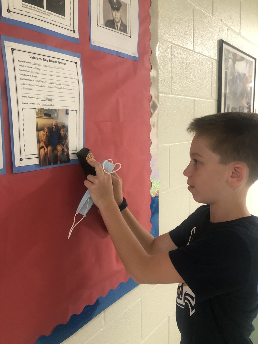 MissRosano's tweet photo. Proud to add his Grandfather to our Wall of Heroes 🇺🇸 @Mr_SClay @scofieldmagnet #VeteransDay2021 https://t.co/7Yyoc9uRvE