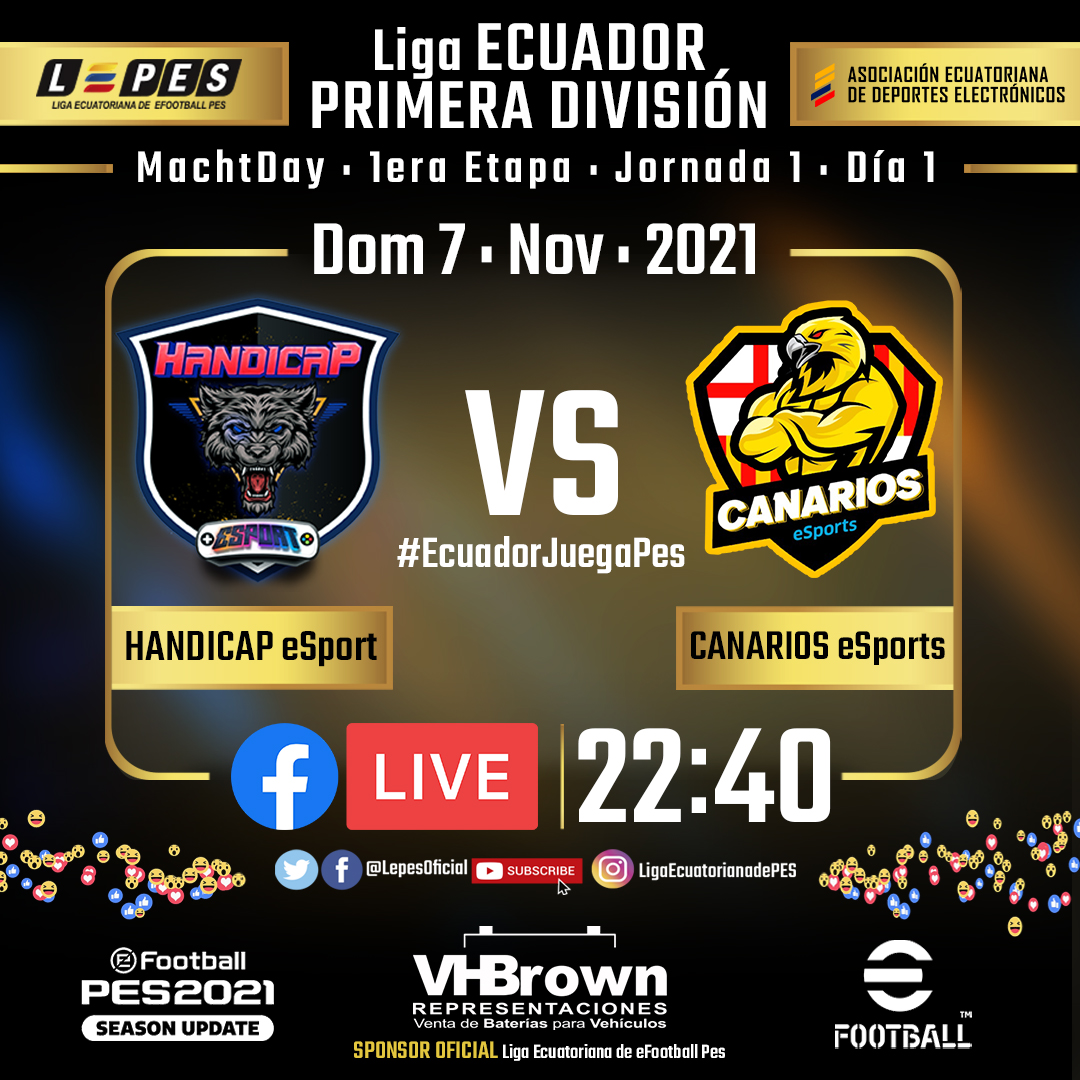 Arranco la temporada en #LEPES  !!
Jornada 1 Domingo 7 Nov
<a href="/ELECTRICOSe2014/">ELÉCTRICOS e-SPORTS</a>  vs <a href="/PuyuEsports/">PUYU ESPORTS</a> 
@handicapeSports vs <a href="/CanarioseSports/">CANARIOS ESPORTS</a>