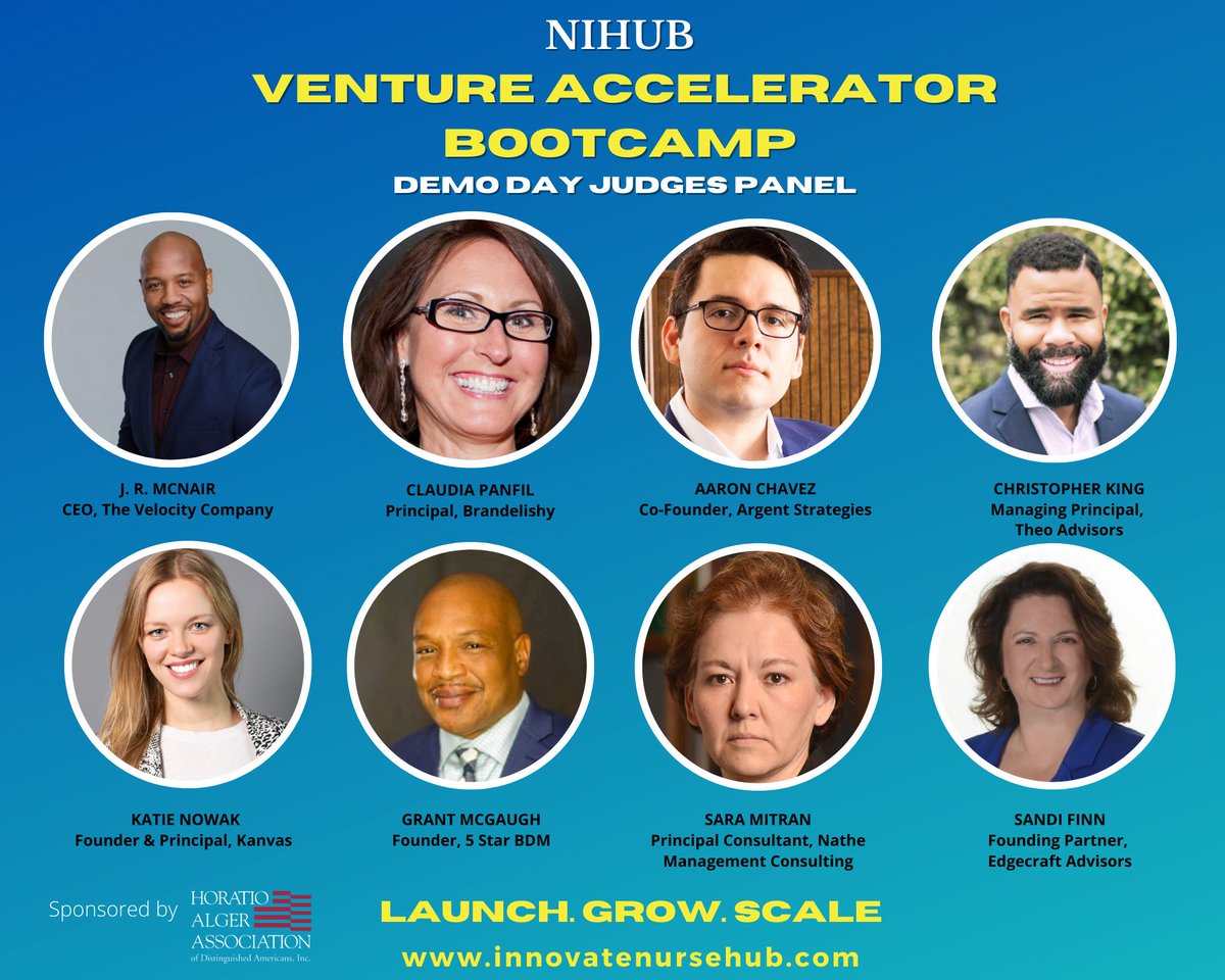 We’re all looking forward to tonight’s Demo/Pitches from the participants in the Venture #Accelerator  #Bootcamp sponsored by Horatio Alger Association.

Six-weeks of learning, mentoring, dedication, and hard work pays off!💪🏾

#startups #DemoDay #innovation #founders