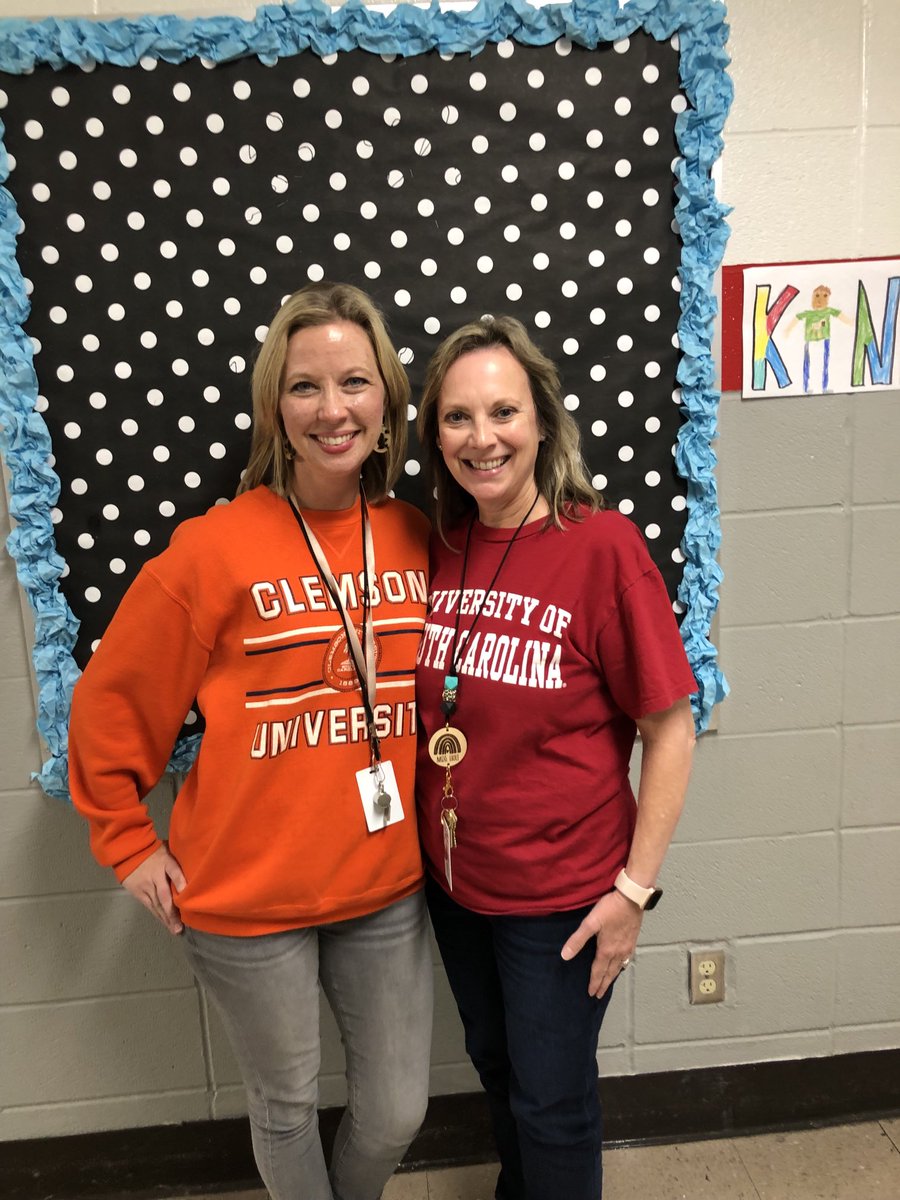 Supporting our Gallatin Green Wave football team this week with Spirit week as they move onto round 2 of the playoffs!🎉   A little Carolina rivalry going on across the hallway today for Jersey Day! 🤓 Jenna Fleming, you are a blessing to Union.    #GHS
