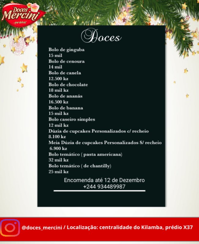 DocesMercini's tweet photo. Encomenda aberta até ao dia 12 de Dezembro https://t.co/pvTNLfdpPi