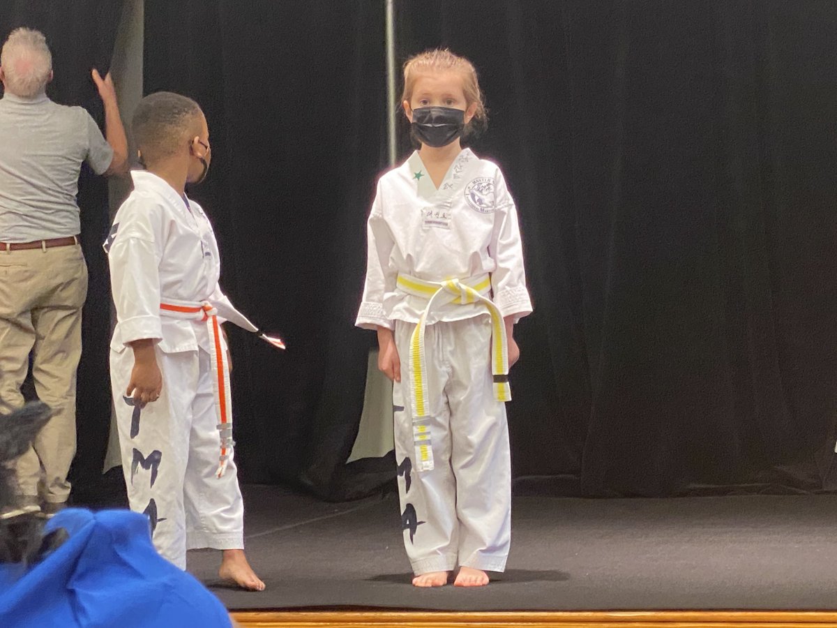 Echeverria__J's tweet photo. Very proud of my little girl and her progress with TMA. Confidence, strength and self defense are lifelong skills that will serve her well. #rankpromotion ⁦#traditionalmartialarts #charyut https://t.co/6YsNSo7s9l